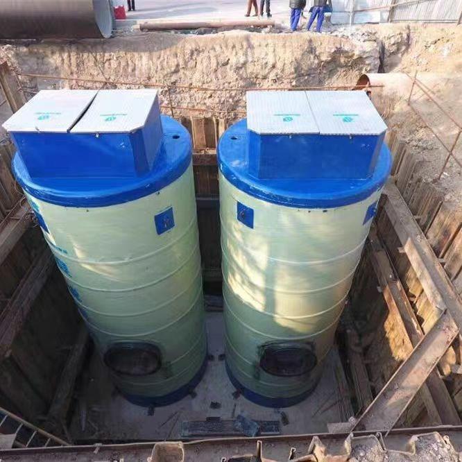 玻钢一体雨化预制泵站污水收集提玻璃钢璃升RCN泵站水污水提升泵