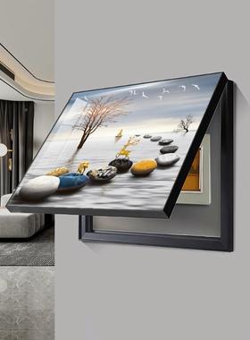 电表代箱装客饰画免打孔现简约遮挡箱轻奢厅壁画总开关FKB配电箱