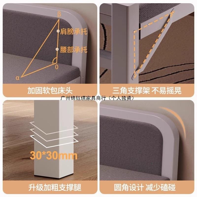 折叠床单QNF人床午家用出租用小床床简易房硬板床双人休床临时陪