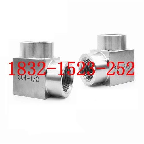 304不VHZ锈Z钢方体90度直内外丝接头弯头英制螺纹G/3角4-G1/4RC1/