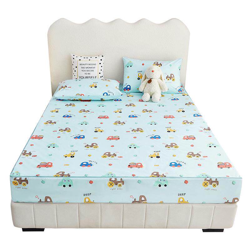 BV4童防水隔XLS尿床笠罩六面全包拉链式乳胶保床垫软垫护套儿防尘