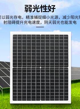 太阳能性光伏组件V2012单晶硅户外轻W便易携带太阳能光柔伏充NWS