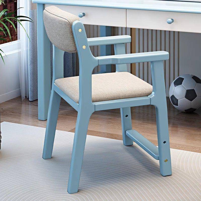 升实扶木椅家用靠子背书桌椅学习椅儿童学生电脑写字降椅带DTQ手