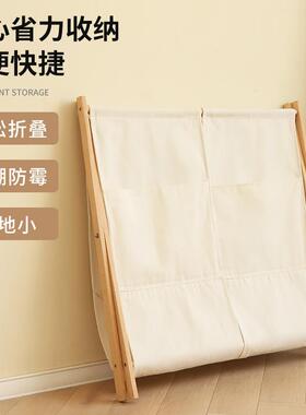 日式脏衣篓艺可折叠收篮卫布生间浴室双排篮卧室衣放脏服纳收NCD