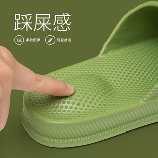 夏季按摩凉拖鞋女家居室内厚底防滑男不臭脚抗菌浴室洗澡家用防臭