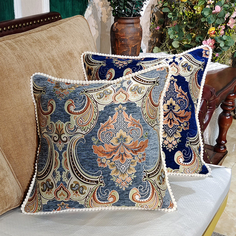 欧式抱枕套腰枕客厅靠枕长条枕高档奢华可定制不含芯沙发靠背床头