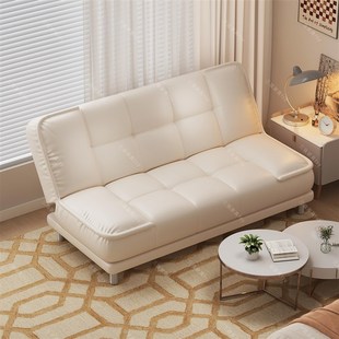 奶油风折叠沙发床一体两用2025新款小户型卧室阳台双人沙发折叠床