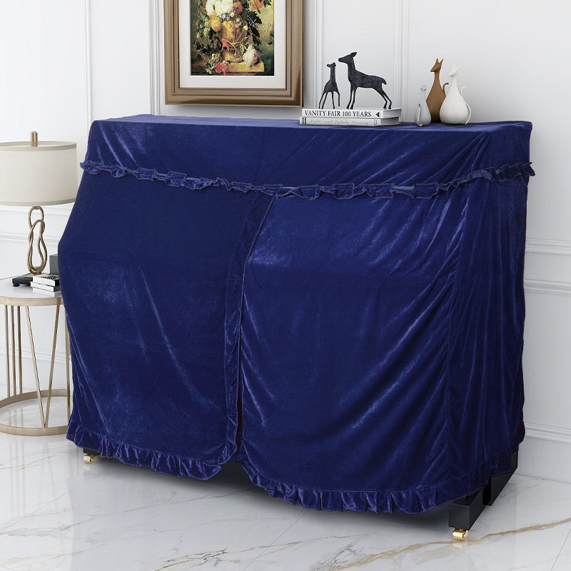 钢琴防尘罩全罩遮盖布现代简约欧式装饰琴罩清新琴披盖乐器店琴行