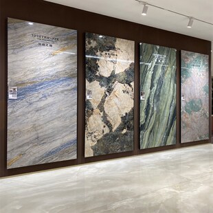 1200x3000岩板电视背景墙公司酒店大堂别墅大规格X板材奢石公司