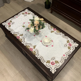 欧式茶几桌布布艺方桌罩长方形防烫茶机台布现代简约美式客厅桌垫