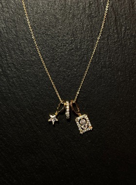 AvoStudio 中古项链-007 Nocturne 鎏金夜吟项链女生复古吊坠