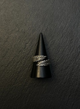 AvoStudio 中古戒指-002 Seraphim六翼银尘戒男女复古可调节戒指