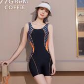 200斤 温泉泳装 游泳衣女2025新款 专业游泳馆专用连体平角保守大码