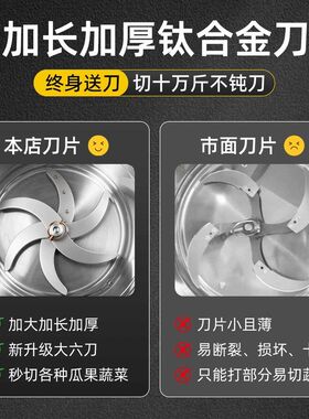 不锈钢碎菜机喂鸡家用碎草机养殖用饲料粉碎机猪草蔬菜切碎打碎机