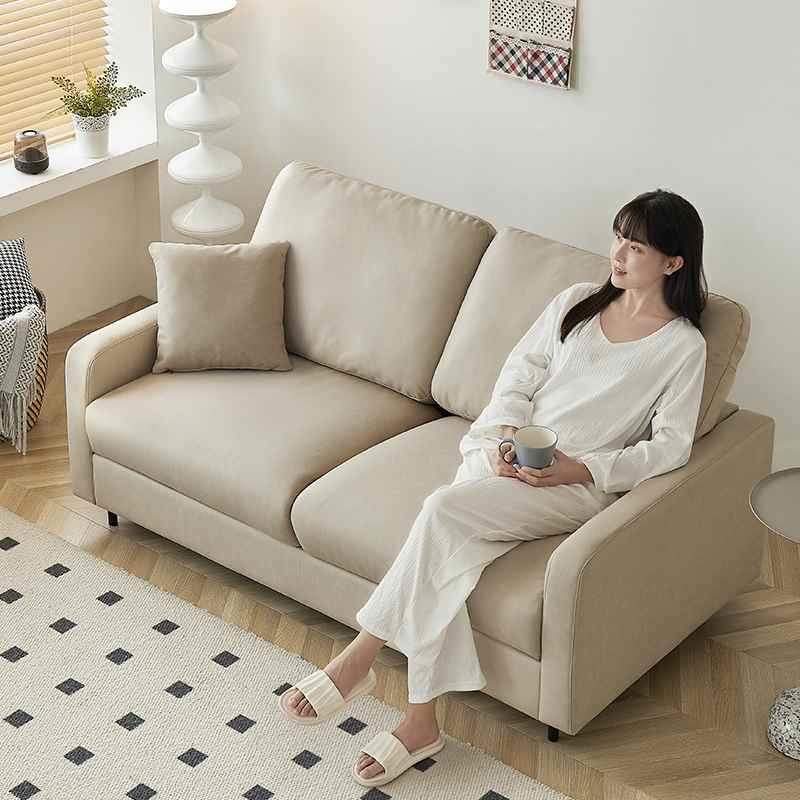 奶油风可折叠沙发床两用单人双人客厅小户型坐卧多功能伸缩床新品
