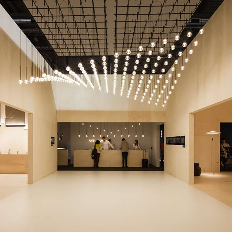 别墅螺纹玻璃球客厅吊灯设计师宴会厅艺术吧台餐厅个性酒店造型灯