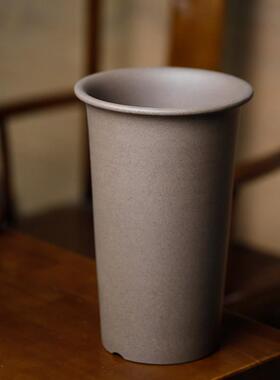 出汗泥紫砂兰花盆专用宜兴陶瓷春蕙剑寒草直筒关顶素面圆透气简约