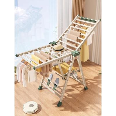 德国阳台晾衣架落地式家用室内外可折叠挂衣架晾晒衣杆晒被子神器