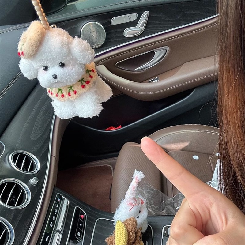 【绝美车搭子】小狗车挂汽车车载后视镜挂件高级感女生有趣的车饰