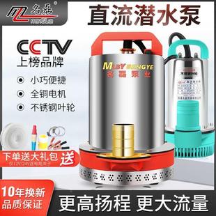 直流潜水泵12V24V48V60V电瓶车电动车水泵小型灌溉农用家用抽水机
