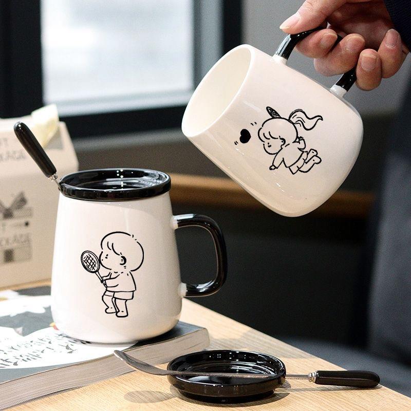 变色杯子diy定制照片情侣个性礼物马克加热遇水显图陶瓷杯带盖勺