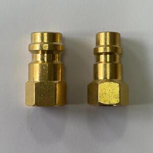 R134a汽车空调雪种冷媒制冷剂钢瓶转换接头加氟公接口1/2ACME