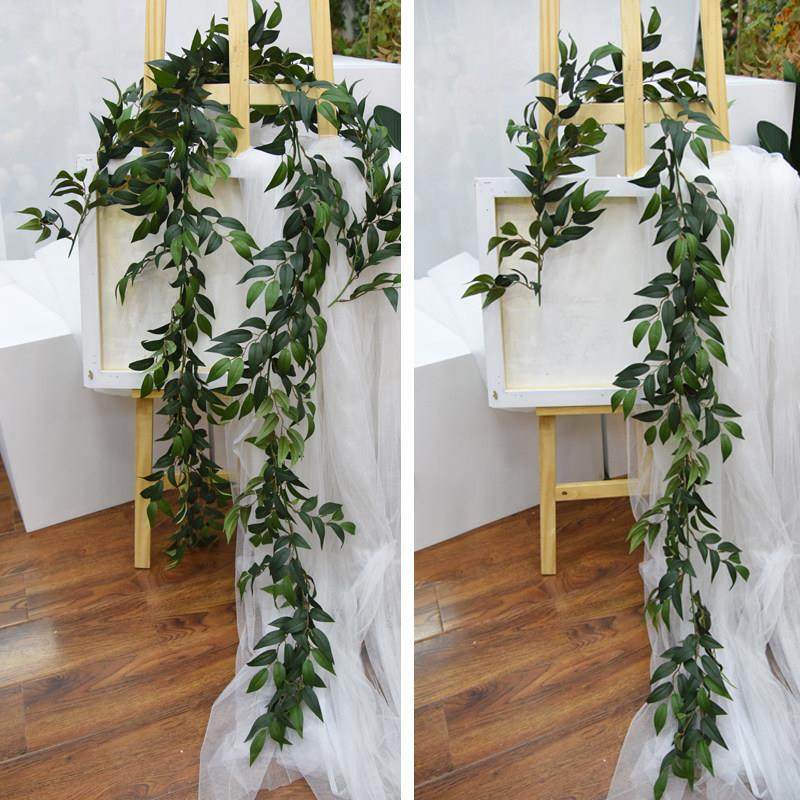 植物装饰尤加利叶仿真藤条树藤树叶假叶子藤蔓植物柳叶绿植墙绿叶,家居饰品,仿真花/假花,淘宝优惠券,粉丝福利购,淘宝优惠卷