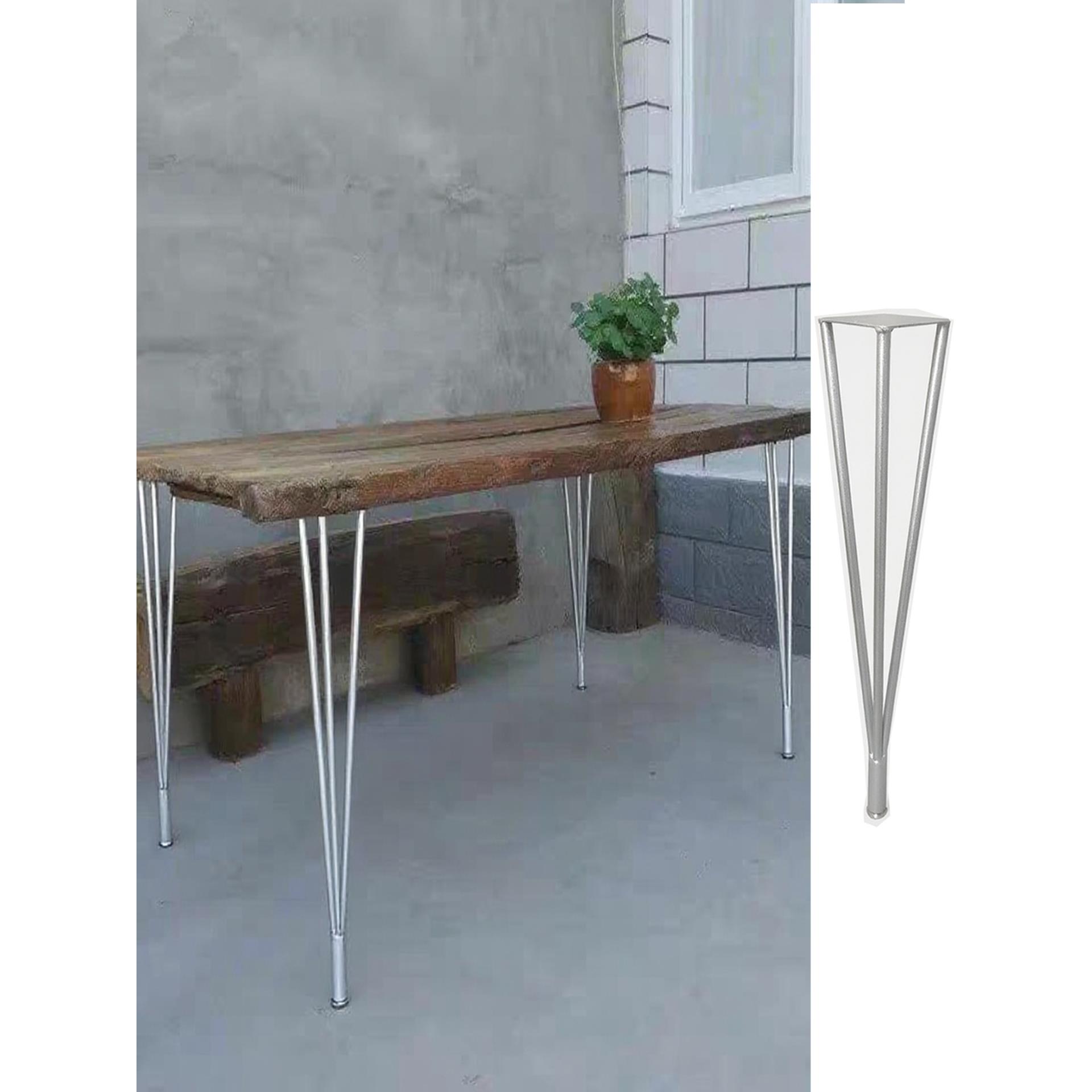 简约餐桌底座桌腿支架铁艺电脑办公桌架子支撑桌脚架定制烤漆桌脚