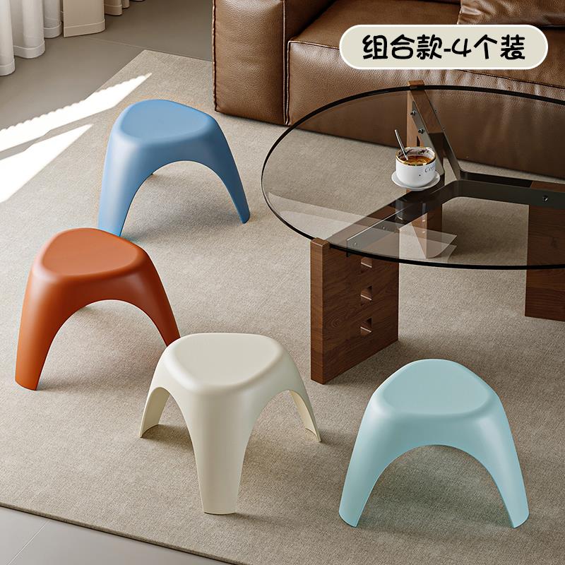 格美居小凳子家用矮凳门口换鞋凳茶几板凳沙发凳家用儿童塑料椅子