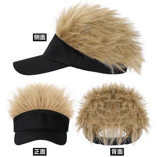 假发帽男士假发帽子一体男男生连帽头发短发新款2022网红冬天时尚