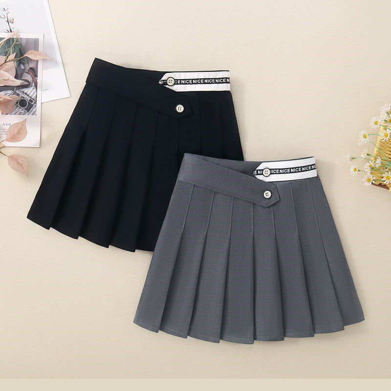 女童半身裙春夏2024新款洋气中大儿童时髦jk短裙7小女孩百褶A字裙