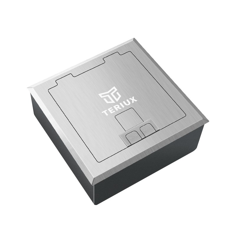 开启式地插座隐藏插头地面插座防水不锈钢铜地插五孔网络放86面板