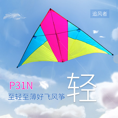 新款式追风者p31N微风王风筝全碳杆1/I2级风可飞成人高档三角工厂
