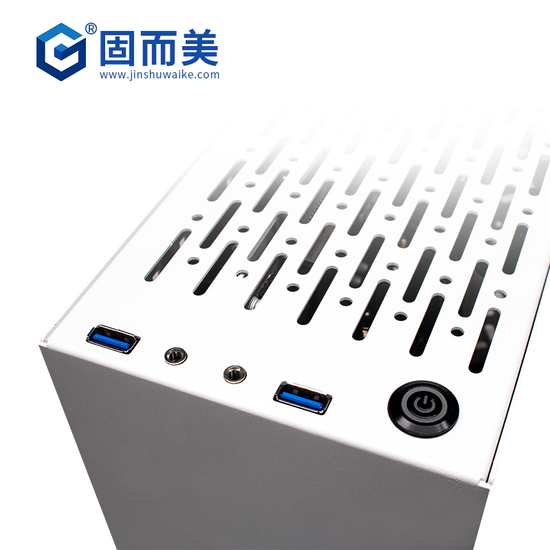 电脑机箱外壳台式机小型迷你itx主机壳子定制diy铝合金NAS固而美