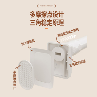 免打孔卫生间伸缩晾衣杆窗帘杆衣柜支撑挂杆门帘浴帘杆子阳台家用