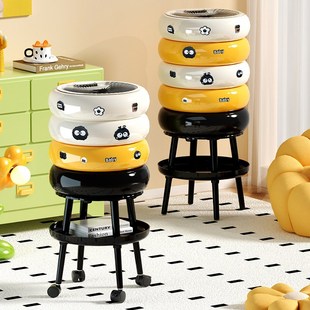 免弯腰加高垃圾桶高脚家用大容量厨房高档客厅卧室厕所卫生间纸篓