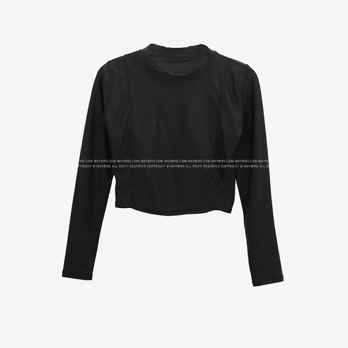 韩版黑色保守学生四角裤沙滩潜水冲浪长袖两件式泳衣女泡温泉游泳