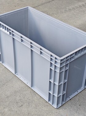 大号塑料箱4844灰色物流箱周转箱800*400*440加高欧标汽配塑料箱