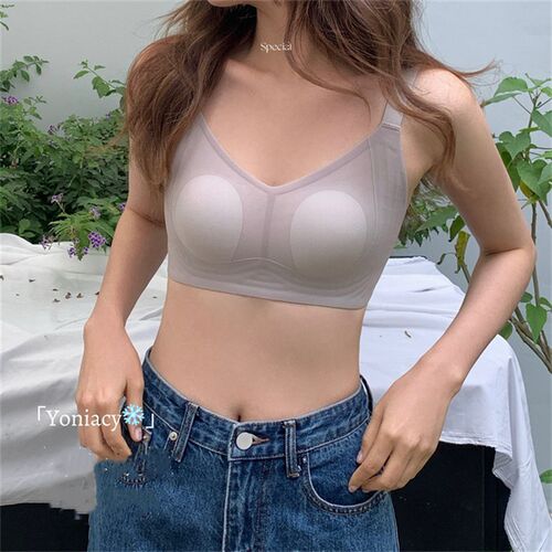 2025年夏季超薄内衣女士大胸显B小无钢圈舒服透气文胸薄款上托胸