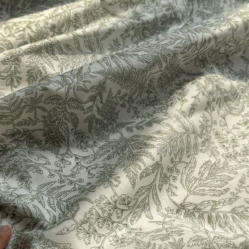 一米 绿色美洲叶子 纯棉 布料面料(幅宽1.45米左右)