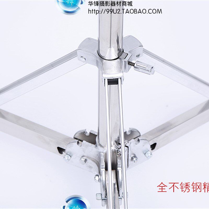 不锈钢顶灯架 带脚轮顶灯架  摄影灯闪光灯影棚灯外拍灯带滑轮