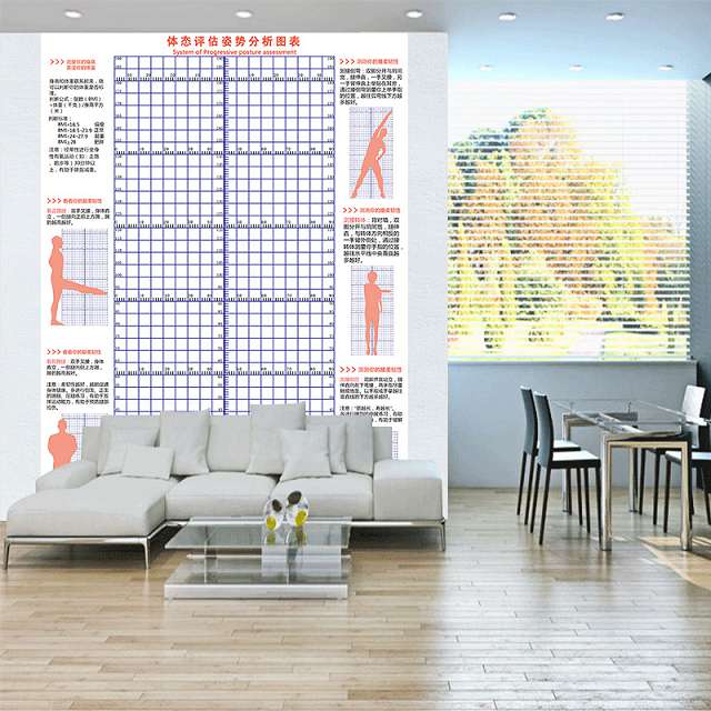 体态评估表系统瑜伽健身私教体测表体位体姿测试图体型评估图壁纸