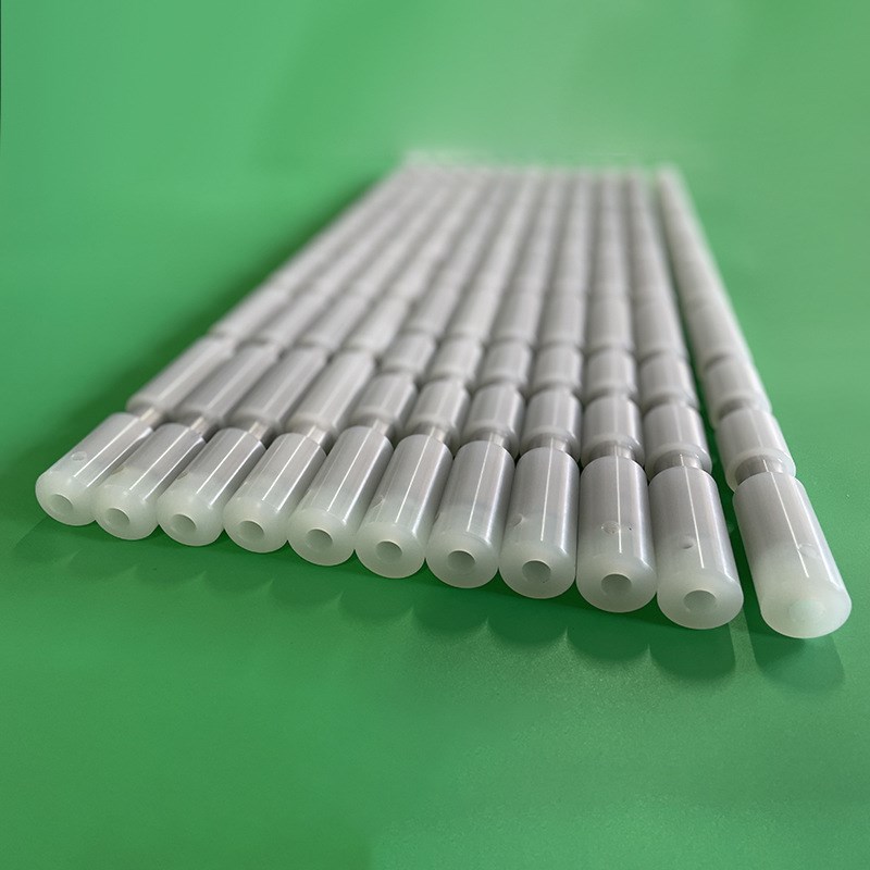 透明PPN切槽滚轮开槽胶辘滚轴PP赶水辘关节式挡水滚轮压