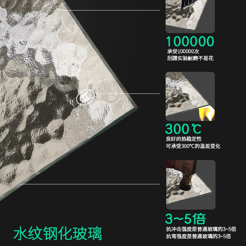 水纹立体可钢化半透明水波纹压花艺术玻璃门屏风隔断酒柜门定制