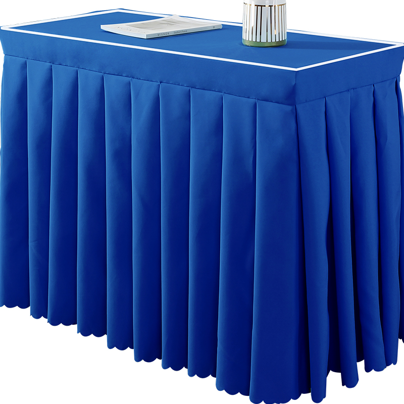 长条会议桌桌布长方形会议室桌裙定制桌套罩台布桌罩桌套台裙