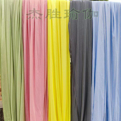 新品空中瑜伽雾蓝柔粉鹅黄色纯色吊床套装反重力空中瑜伽吊床秋千