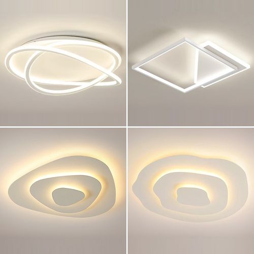 极简客厅吸顶灯现代简约家用大气主卧室灯设计感年轮温馨大厅灯具