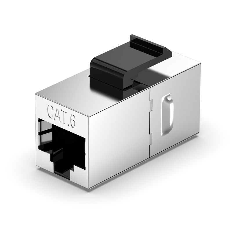 杭龙鑫网线对接头直通头模块超五类六类网络延长器RJ45双通连接器