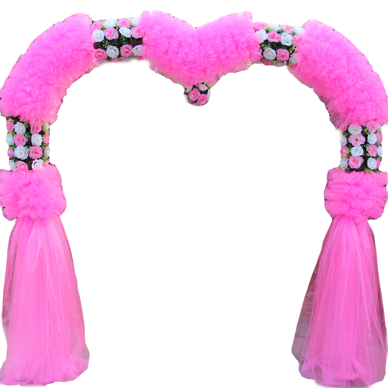 绢花拱门婚庆花门幸福门开业店庆活动拱门花婚庆道具婚礼拱门成品