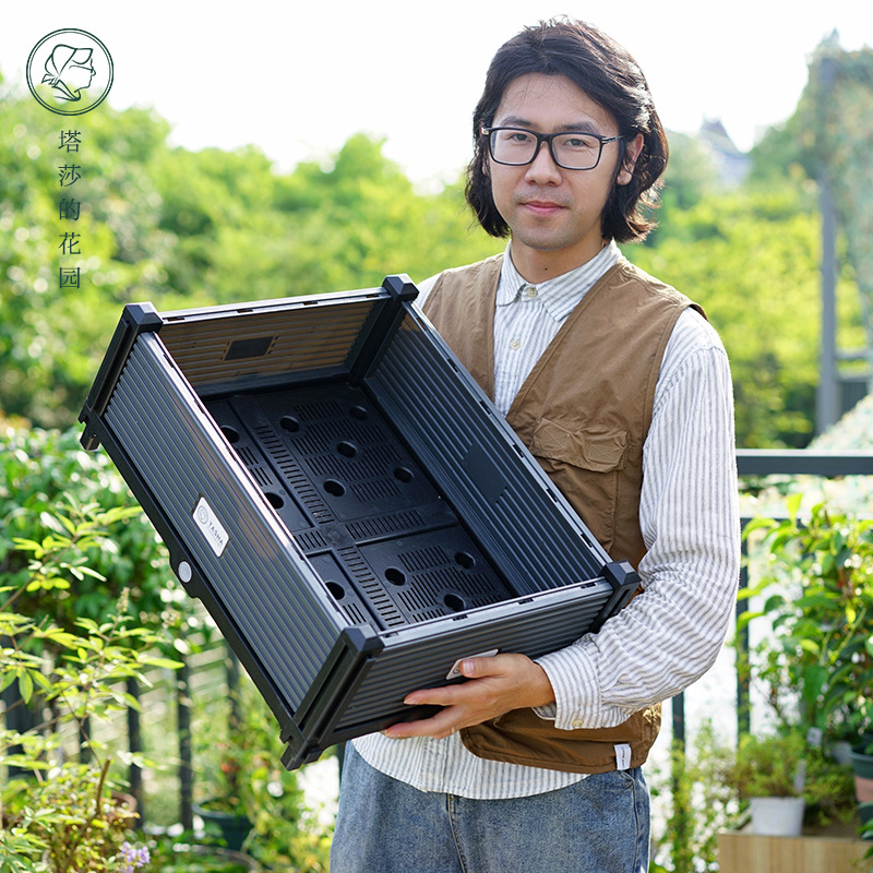 花盆阳台楼顶蔬菜种植箱长方形种植箱种菜神器塔莎的花园塑料